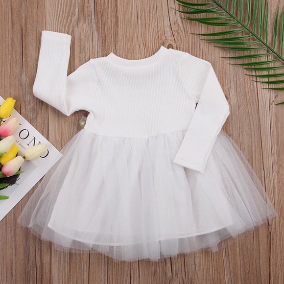 Eliana White Floral Tutu Dress - Picture 3 of 5